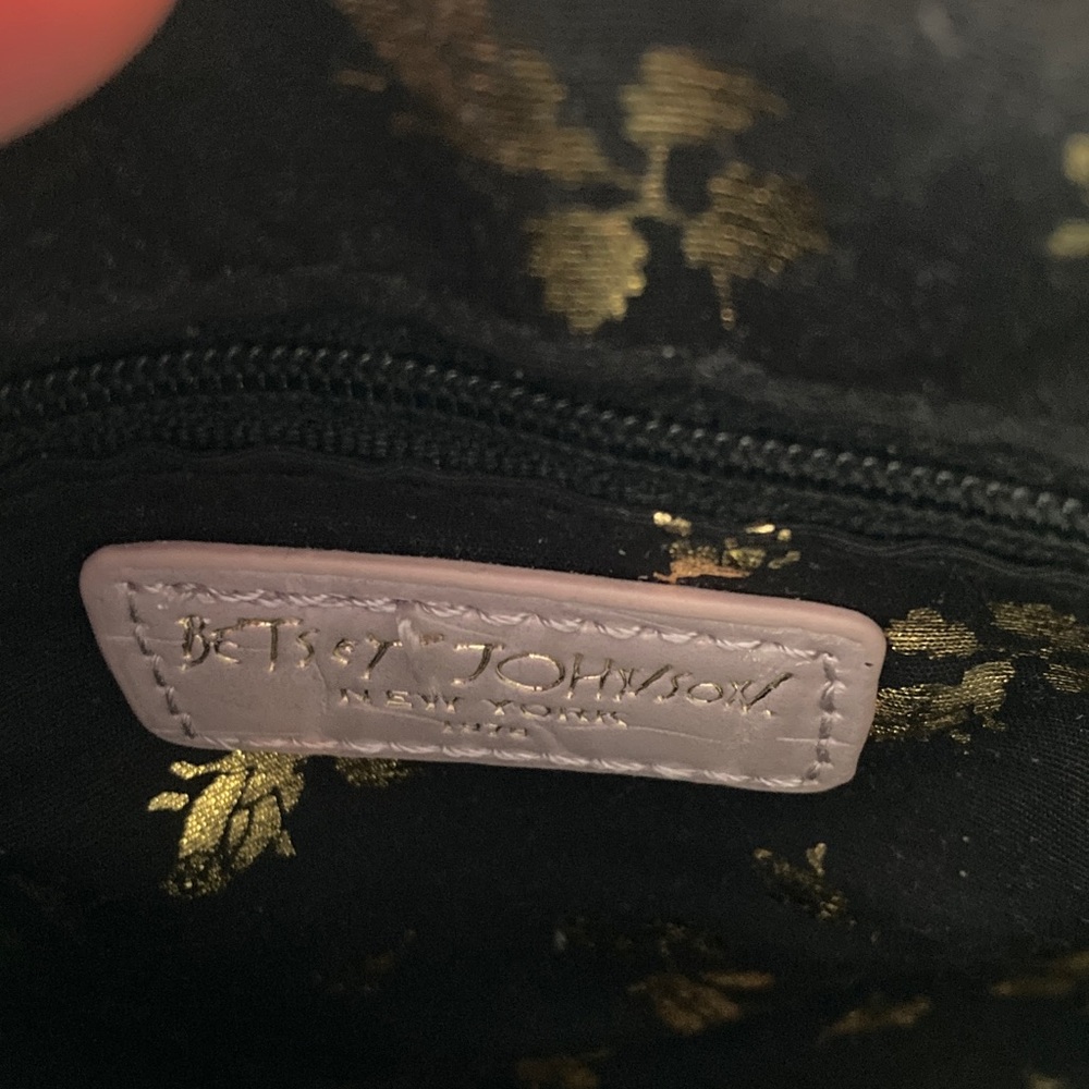 Betsy Johnson Crocodile-Embossed Handbag - Picture 6 of 6